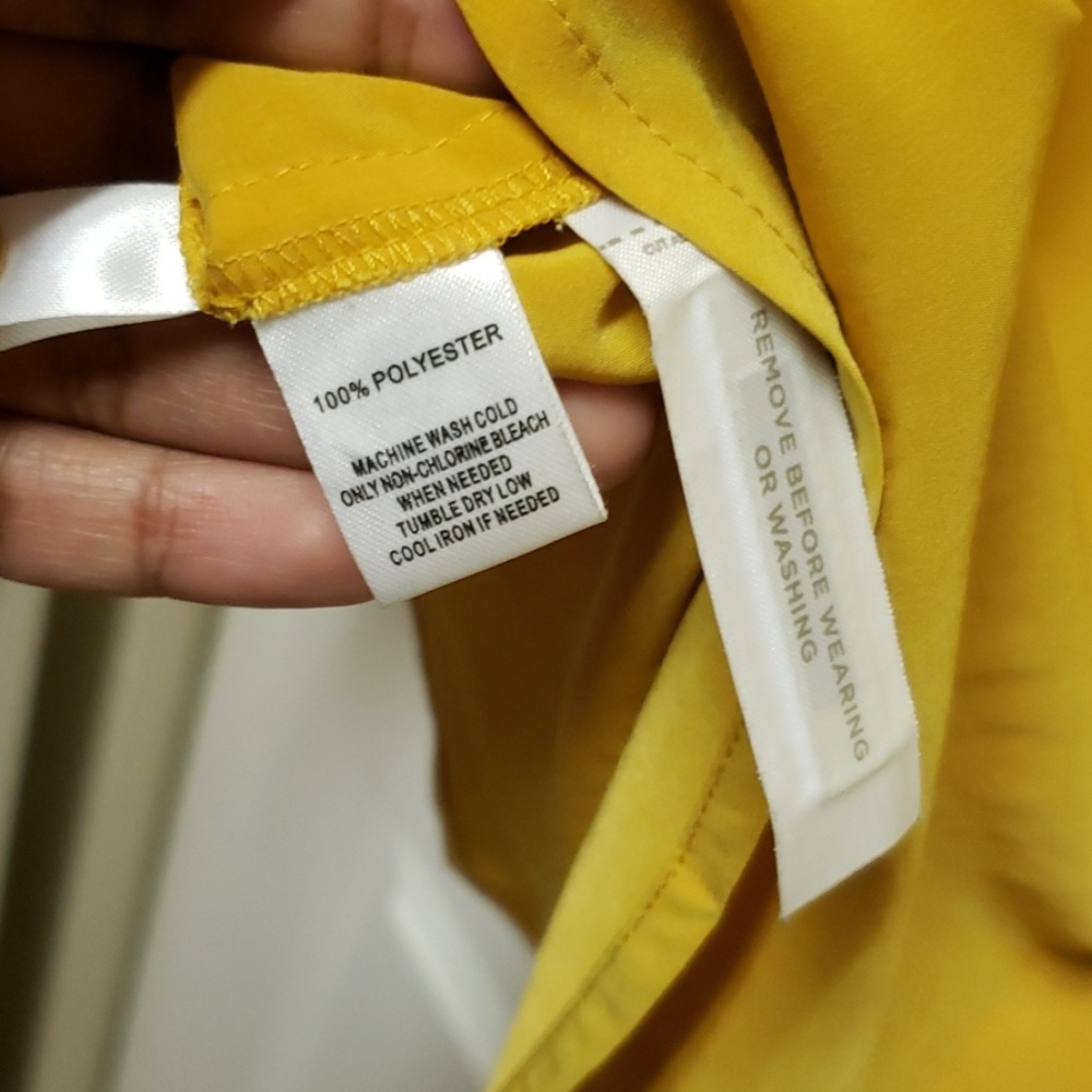 LOFT Mustard Blouse - Picture 5 of 5